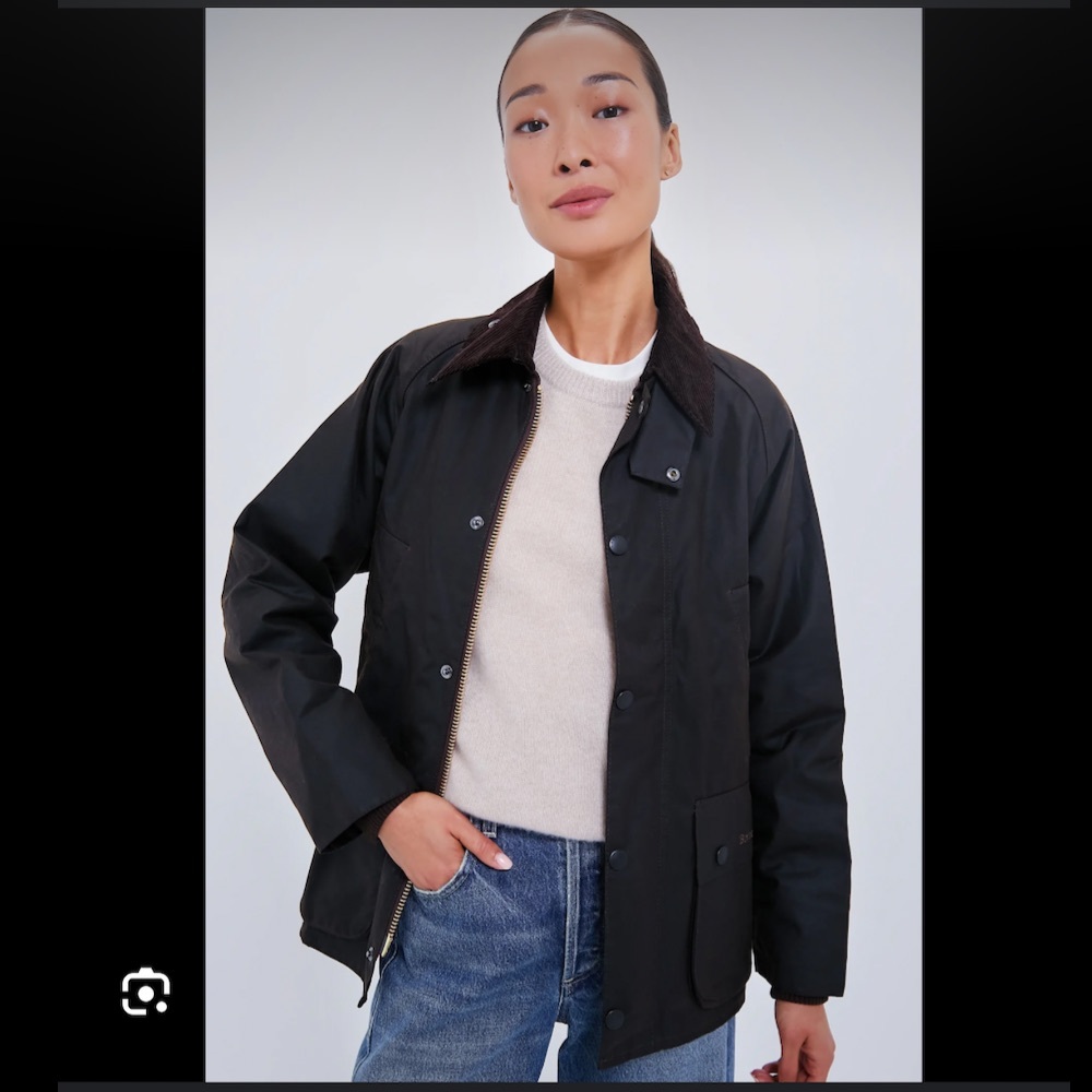 Barbour Classic Black Bedale Wax Jacket Size 32
